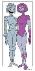 blonde_hair fantastic_four female_only femdom femsub izra lady_ultron long_hair magic marvel_comics robot robotization sentinal standing standing_at_attention super_hero susan_storm the_avengers transformation western