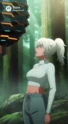 ai_art ai_voice animated female_only femsub glowing_eyes honey ponytail sound tagme techwashed video white_hair