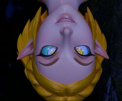  blonde_hair braid crossed_eyes disney elf elf_ears femsub happy_trance kaa kaa_eyes lip_biting maledom nintendo pepezacookarooni princess_zelda smile the_jungle_book the_legend_of_zelda 