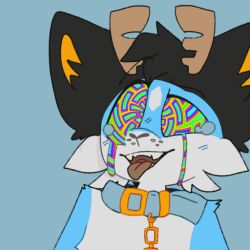  animated animated_gif antlers chains collar deer_boy duski_duskington furry happy_trance male_only malesub original queel seizure_warning simple_background solo symbol_in_eyes tears tongue tongue_out 