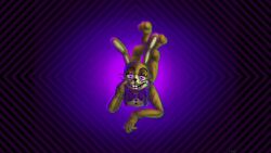 animated bunny_boy five_nights_at_freddy&#039;s five_nights_at_freddy&#039;s_help_wanted glitchtrap male_only maledom purple_background purple_eyes sugarskull tagme video yellow_skin