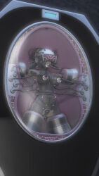 3d au_ra ausar bodysuit breast_sucking corruption crotch_cutout crotch_tattoo female_only femsub final_fantasy final_fantasy_xiv helmet injection long_tongue milking open_mouth oxygen_mask qos restrained see-through sex_machine short_hair tattoo tech_control tongue tongue_out tubes vaginal visor white_hair wires