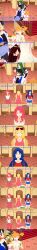  absurdres ash_ketchum black_eyes black_hair blonde_hair blue_eyes blue_hair breasts brown_eyes brown_hair closed_eyes clothed daisy_(pokemon) dialogue english_text femsub food giselle_(pokemon) green_hair grey_eyes horokeu human_furniture lily_(pokemon) long_hair maid maid_headdress maledom misty nintendo nipples nude orange_hair pokemon pokemon_(anime) red_hair short_hair shrunken_irises sisters squatting text tyra_(pokemon) violet_(pokemon) 
