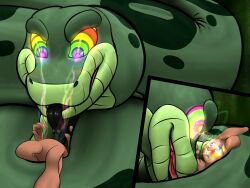 blush bunny_boy coils eye_beams furry hypnotic_eyes inkanyamba kaa_eyes male_only maledom malesub multicolored_eyes open_mouth rainbow_eyes size_difference snake tongue tongue_out unhappy_trance