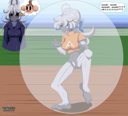  empty_eyes happy_trance idpet long_hair monkey_girl monster_girl parody pendulum pet_play pubic_hair super_monkey_ball yeti 