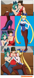 angry ass bunny_ears bunny_girl bunnysuit comic dlobo777 empty_eyes happy_trance sailor_moon sailor_moon_(series) sailor_neptune