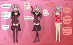  before_and_after black_clover femsub heart_eyes hy2300 large_breasts long_hair pink_hair text vanessa_enoteca 