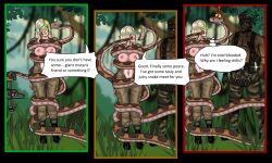 blonde_hair coils comic disney english_text eva_(metal_gear) exposed_chest femsub kaa kaa_eyes metal_gear_solid mspainter open_mouth solid_snake speech_bubble the_jungle_book