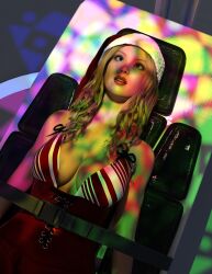 3d blonde_hair blue_eyes christmas femsub large_breasts lying member9 tagme