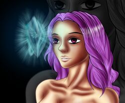  dead_source empty_eyes femsub happy_trance hypnogoat666 long_hair magic original purple_hair 