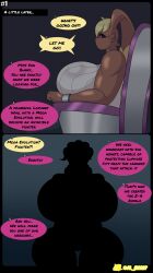  al_gx bunny_girl comic dialogue femsub furry huge_ass huge_breasts large_ass lopunny malamar milf nintendo pokemon trap 