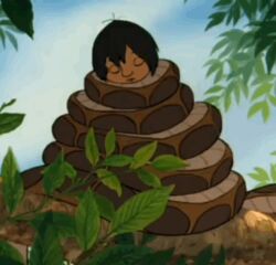 animated animated_gif coils disney kaa male_only mowgli open_mouth screencast sleeping snake snoring the_jungle_book 
