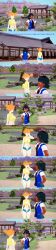  absurdres angry ash_ketchum aware black_hair blue_eyes body_control brown_eyes closed_eyes clothed dialogue english_text femsub horokeu maledom misty nintendo orange_hair outdoors pokemon pokemon_(anime) short_hair text 