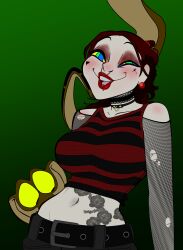  colorrings disney femsub goth happy_trance kaa kaa_eyes maledom midriff pale_skin red_hair red_lipstick the_jungle_book 