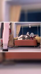  3d accidental_hypnosis animated artist_request boots braid choker clothed collarbone dress empty_eyes failed_hypnosis gloves grey_eyes grey_hair hat heart honkai_star_rail humor i_got_you_(vocaloid) instant_loss long_hair meme on_back pendulum phone pocket_watch self_hypnosis smile sound source_request sparxie stelle_(honkai_star_rail) tagme turning_the_tables video white_hair yellow_eyes 