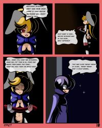 blonde_hair comic empty_eyes female_only femsub five_nights_at_freddy's five_nights_at_freddy's:_security_breach idpet nude ponytail split_personality tech_control text trigger vanessa_(five_nights_at_freddy's) vanny