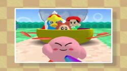  3d adeleine animated evil_smile femsub glasses king_dedede kirby kirby_(series) looking_at_viewer nintendo possession purple_eyes queen_ripple ribbon_(kirby) sound tagme video video_game waddle_dee 