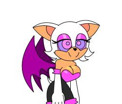  bat_girl bat_wings cleavage female_only femsub furry happy_trance hypnoscream kaa_eyes large_breasts leaning_forward rouge_the_bat smile solo sonic_the_hedgehog_(series) 