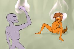  alien alien_grey androgynous androgynous_dom bottomless breasts brown_hair empty_eyes expressionless femsub horse horse_girl long_hair marsminer my_little_pony nude open_mouth original sectoid tongue tongue_out topless venus_spring_(marsminer) xcom 