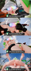  3d agent_4_(splatoon) ball_sucking begging bottomless dochaunt femsub green_hair hypnoshades hypnotic_accessory marie_(splatoon) nintendo nude penis sex splatoon splatoon_2 tagme tech_control text tongue_out topless white_hair 