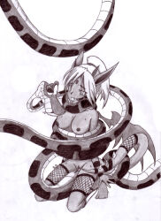 bestiality bottomless breasts coils dazed demon_girl disney elf_ears femsub greyscale happy_trance hypnotic_eyes kaa kaa_eyes kneeling large_breasts maledom monochrome monster_girl nude open_mouth original penis renaissanceofchaos ring_eyes sex short_hair sin_slithertongue smile snake sweat tail tail_holding the_jungle_book tongue tongue_out topless wings