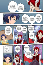 akane_tendo blue_hair comic d-zen_(vanillahypnotist) dialogue empty_eyes femsub maledom omi48 ranma_1/2 red_hair text