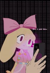  bunny_ears bunny_girl cinnabun_(dollys_factory) dollys_factory drool femsub hypnotic_screen mantra meistroass pov_dom roblox spiral_eyes 