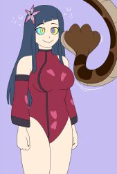  bare_legs bare_shoulders blue_hair breasts dazed disney edens_zero femsub flower flower_in_hair happy_trance hypnotic_eyes kaa kaa_eyes large_breasts long_hair maledom plsgts simple_background smile snake standing standing_at_attention the_jungle_book xiaomei_(edens_zero) 