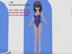 3d blue_eyes cleavage corset flamekin grey_hair hair_growth long_hair text transgender