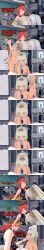  absurdres ak-12_(girls_frontline) an-94_(girls_frontline) blonde_hair breasts brown_hair censored collaborative_fellatio cum cum_in_mouth dialogue dildo english_text fellatio female_only femdom femsub girls_frontline long_hair mad_jacks mp7_(girls_frontline) multiple_girls multiple_subs nipples nude oral orgasm pussy red_hair short_hair strap-on text white_hair 