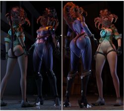 3d ass bare_legs body_control boots bottomless breasts clothed corruption defeated eh erect_nipples female_only femsub fingerless_gloves gloves navel nemesis_alpha nightmare_fuel nipples nude overwatch parasite possession pussy resident_evil tentacles topless tracer virus widowmaker zombie