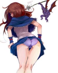 artist_request ass body_control castlevania charlotte_aulin demon femsub imp_(castlevania) magic panties skirt skirt_lift underwear