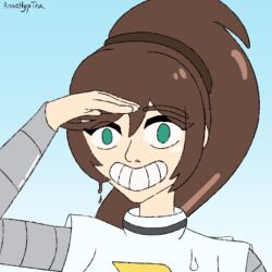 drone empty_eyes nintendo original pokemon rosera rubber sally_(the_goddess_sonia) smile team_galactic transformation