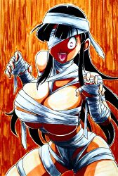 area5169458561 breasts chichi dragon_ball femsub halloween large_breasts mummy