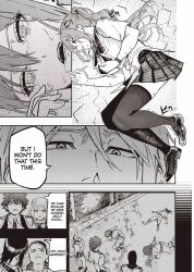  avalon_of_disaster character_request empty_eyes expressionless femsub magic maledom monochrome tagme translated 