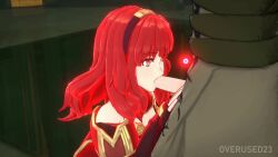  3d animated aura bouncing_breasts breasts celica_(fire_emblem) chair corruption fellatio femsub fingerless_gloves fire_emblem fire_emblem_echoes fire_emblem_engage gloves green_hair griss_(fire_emblem) long_hair nintendo overused23 penis pussy red_eyes red_hair sex sitting small_breasts sound tagme thighhighs thighs video 