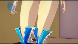 blonde_hair blue_eyes blue_lipstick breast_grab breasts breasts_outside choker clothed dialogue dogdog drool emma_frost expressionless femsub goggles groping hypnotic_accessory lipstick maledom marvel_comics marvel_rivals nipples short_hair sound spiral spiral_eyes symbol_in_eyes video voice_acted x-men