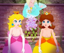  3d blonde_hair femdom femsub hypnotic_magic_(artist) long_hair nintendo nipples orange_hair princess_daisy princess_peach princess_rosalina super_mario_bros. unusual_pupils 
