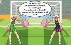  blonde_hair cheerleader domino_(pokemon) dragonbuster2 empty_eyes female_only femsub georgia icontrol_(manipper) manip nintendo pink_hair pokemon pokemon_(anime) short_hair text 