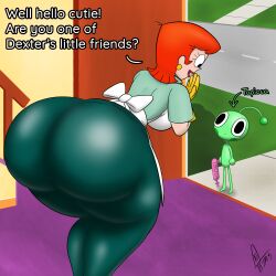 alien apron ass bent_over breasts dexter&#039;s_laboratory large_ass milf mom_(dexter&#039;s_lab) supermoonshroom tagme