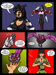 comic corruption cosplay female_only femsub g.i._joe lady_jaye laserbeak ratbat ravage_(transformers) re-maker scarlett text the_baroness transformers