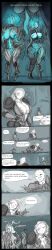  brainwaves_(artist) breast_expansion breasts comic consensual corruption dialogue female_only femdom femsub happy_trance humor open_clothes text warframe 