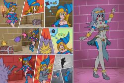  alternate_costume androgynous androgynous_dom bare_legs bare_shoulders black_sclera blonde_hair closed_eyes clothed comic costume dark_magician_girl eye_color_change femsub flame fusion grey_skin hair_color_change harem_outfit high_heels legs long_hair metallizing_parasite-lunatite mimic mythkaz non-binary non-binary_dom parasite pink_eyes possession restrained silver_hair slit_pupils tagme thought_bubble transformation yu-gi-oh! 