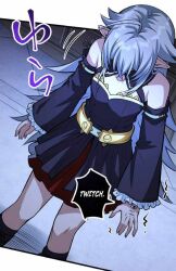  artist_request bare_shoulders before_and_after clothed demon_girl elf_ears english_text femsub griselda_(the_hated_black_mage_returns) long_hair magic multiple_eyes official possession screenshot tagme text the_hated_black_mage_returns translated 