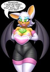 absurdres anonymind_(manipper) bat_girl bat_wings bodysuit breasts cameltoe comic female_only femsub furry holding_breasts large_breasts magic manip possession rouge_the_bat scramjet747 sonic_the_hedgehog_(series) text topless