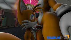 3d charliedcr cum cum_in_mouth fellatio fox_boy furry male_only maledom malesub miles_tails_prower open_mouth penis sonic_the_hedgehog_(series) spiral_eyes symbol_in_eyes