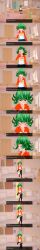  absurdres anoni_hypno blush closed_eyes clothed dialogue english_text female_only green_eyes green_hair one_punch_man short_hair solo tatsumaki_(one_punch_man) text 