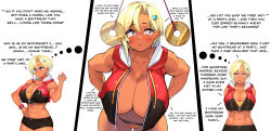  absurdres cleavage coin dark_skin dazed dialogue female_only femsub jacket kagami_kana large_breasts love manip nail_polish pendulum real_xxiii tagme text tiechonortheal_(manipper) tomboy topless trigger unaware virtual_youtuber 