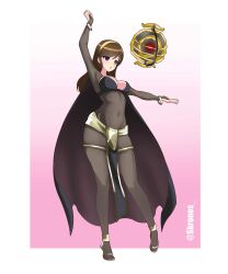  aurora_(cosmicaurora) cape dancing empty_eyes fire_emblem harem_outfit heterochromia kronobas28 nintendo original tharja 