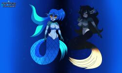 bare_breasts corruption dez_the_salandit idpet large_breasts mermaid midriff monster_girl nude original transformation